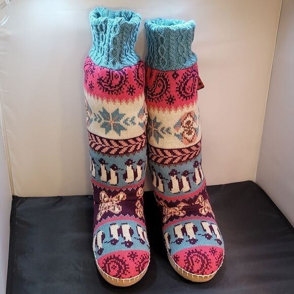 BRAND NEW MUK LUKS® WOMEN'S  ANGIE SLIPPERS –MULTI -COLOR - Picture 3 of 15